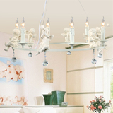欧式客厅吊灯矮户型卧室餐厅天使简约现代大气简欧水晶树脂灯具饰