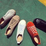 夏季韩版运动鞋板鞋平底鞋学生女鞋休闲帆布鞋低帮贝壳小白鞋特价