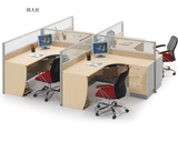 员工电脑桌屏风隔断办公桌职员卡座现代简约双人四人位组合办公桌