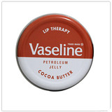 正品Vaseline凡士林润唇膏可可味保湿滋润护唇无色20g可做唇膜