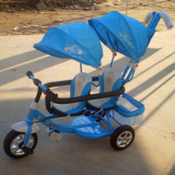 康娃娃婴儿双胞胎车双人座三轮车童车 儿童车bb手推车脚踏车1-5岁