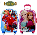 正品儿童拉杆箱芭比迪士尼冰雪奇缘万向轮20寸行李旅行女登机拖箱