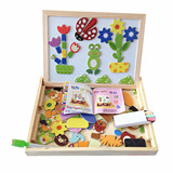 磁性拼图 3-7岁男女小孩子 儿童益智力画板早教木质玩具礼物wanju