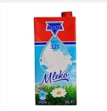 区域包邮 进口牛奶波兰进口 莫娜 MONA 全脂纯牛奶1L*12盒