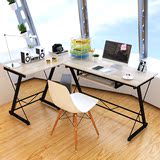 电脑桌 台式家用办公桌书桌现代简约简易钢木转角电脑桌子