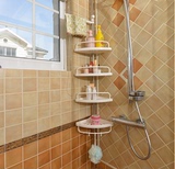 免打孔浴室置物架卫生间用品壁挂落地洗手间厕所吸盘三角收纳储物