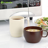 日本进口马克杯塑料创意水杯咖啡杯子简约办公室早餐随手杯情侣杯