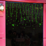 柳条燕子春天玻璃橱窗餐厅咖啡奶茶店服装店玻璃门贴墙贴纸贴画