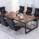 大型会议桌办公桌大班台员工培训桌洽谈桌简约现代电脑桌长桌椅子