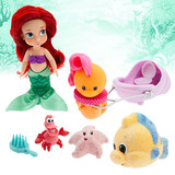 美国代购Disney迪士尼 美人鱼Ariel  迷你娃娃 含配件
