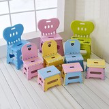 加厚折叠凳子靠背塑料便携式家用椅子户外创意小板凳成人儿童