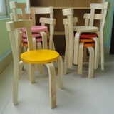 实木儿童椅子弧形靠背椅幼儿园桌椅批发出口宝宝小小小凳子特价