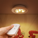 无线遥控灯拍拍灯 LED小夜灯 创意卧室床头衣柜灯展柜灯 电池射灯