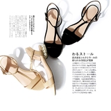 [LDLX077]茉莉雅集 金边跟点缀奢美珍珠 真皮大底 工字带凉鞋