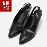新加坡代购 小CK新款 粗跟 尖头 露脚跟高跟女鞋CK1-60300572