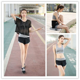 韩国代购瑜伽服套装女夏季健身服健身房瑜珈服晨练运动跳操跑步服