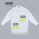CRZ潮牌future2015专柜正品网状透视七分袖女休闲衬衣CDI3H250