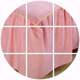 全棉纯棉压花宾馆床裙床罩1.2 1.5m1.8米/2米单件纯色床套特价