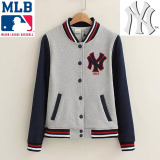 专柜代购MLB棒球服秋冬新款棒球衫青年男女韩版学生外套NY卫衣潮