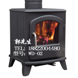 别墅铸铁嵌入式真火壁炉 独立式壁炉 真火燃木铸铁壁炉 欧式壁炉