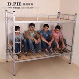 重庆上下双层铺铁床钢架高低床成人双层铁床学生员工宿舍上下铺床