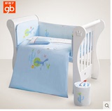 好孩子婴儿床上用品套件 婴儿床品床围婴儿被子枕头纯棉九件套