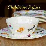 创意卡通宝宝骨瓷餐具可爱陶瓷碗盘碗碟套装家用儿童亲子碗糖水碗