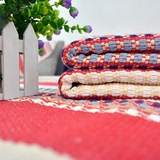 沙发套件四季卡西摩红条纹正品菲诗曼尔棉麻欧式组合沙发坐垫布艺