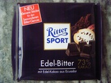 进口 德国chocolate运动 Ritter Sport 果仁黑巧克力零食生日礼物