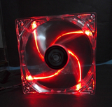 电脑机箱散热风扇12CM强劲透明LED灯光 酷炫风扇 DIY专用电脑风扇