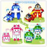 韩国Q版珀利POLI玩具变形机器人警车消防车救护车直升机直销批发