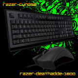 雷蛇Razer游戏鼠标机械键盘CF/LOL电竞有线USB键鼠套装机械手感