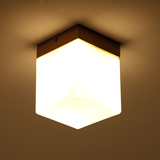 现代中式led原木吸顶灯客厅卧室玄关灯过道走廊灯日式木艺餐厅灯