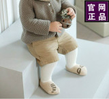婴儿袜子0-2-3岁纯棉男女宝宝船袜防滑地板袜韩国不对称卡通棉袜