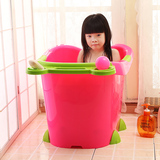新款儿童洗澡桶泡澡桶超大号塑料沐浴桶婴儿浴盆澡盆立式怛温方形