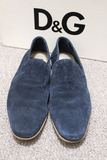 代购Dolce&Gabbana^日本现货直邮＾D&G真皮深邃蓝反绒优雅男鞋