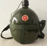正品3L铝制水壶大容量俄罗斯军用水壶战术随身壶老式军绿色水壶