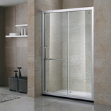 一字型简易淋浴房整体浴室移门钢化玻璃隔断屏风浴室推拉卫生间门