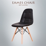 伊姆斯皮椅Eames Chair时尚 简约休闲特价家用 餐椅包邮 创意皮椅