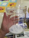 日本代购现货 星硝透明盖子广口玻璃保鲜密封瓶 密封罐 梅酒瓶