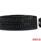 宁美国度 优派CU2252 快手达人白色游戏键鼠套装有线电脑键盘鼠标