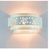 现代简约创意雕花客厅LED壁灯 LED智能声控开关酒店卧室壁灯灯具
