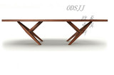 现代简约实木办公桌 设计师原木餐桌 创意个性纯木工作桌 书桌
