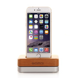 苹果 iphone6 4.7 充电底座 实木金属支架 iPhone5S 4s桌面座充