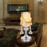 精美台灯现代简约创意布艺奢华欧式台灯床头卧室客厅高档时尚台灯
