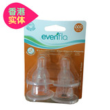 香港代购 美国Evenflo天然标准口径奶嘴流速0-12月8m+ 4只装