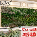 仿真植物墙假草坪绿植墙体装饰花墙绿化背景墙阳台绿色藤条尤加利