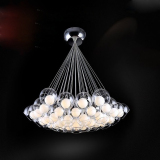 现代简约个性玻璃圆球吊灯球中球泡泡LED吊灯卧室餐厅客厅楼梯灯