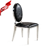2016新款欧式创意家具小圆背休闲餐椅时尚简约不锈钢热销餐桌椅