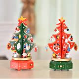 圣诞节装饰品木质圣诞树圣诞鹿桌面台面装饰品摆件圣诞用品雪人